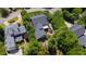 Aerial view showing the property with lush greenery, mature trees, and a well-manicured lawn at 205 Buncombe St, Raleigh, NC 27609