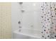 Bathroom showcasing a bathtub with shower and decorative curtain at 205 Buncombe St, Raleigh, NC 27609