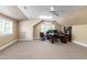 Office or flex space with neutral carpet and built-in storage at 205 Buncombe St, Raleigh, NC 27609
