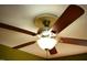 Modern ceiling fan with five wood blades and light fixture at 2315 George Anderson Dr, Hillsborough, NC 27278