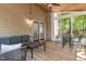 Inviting screened porch with furniture, outdoor dining area, and backyard views at 2540 Beech Gap Ct, Raleigh, NC 27603