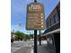 Street sign in downtown Wake Forest pointing to historic downtown and municipal complex at 406 Bakewell Ct, Wake Forest, NC 27587