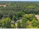 Aerial view of a home surrounded by lush green trees, providing a sense of privacy at 424 Raleigh View Rd, Raleigh, NC 27610