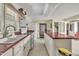 Kitchen with a central island, complete appliance set, and ample cabinet space at 424 Raleigh View Rd, Raleigh, NC 27610