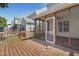 Inviting back deck with screened in porch is perfect for outdoor living at 5456 Grand Traverse Dr, Raleigh, NC 27604