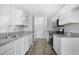 Modern kitchen featuring sleek stainless steel appliances and ample counter space at 5456 Grand Traverse Dr, Raleigh, NC 27604