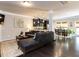 Spacious open-concept living room flowing into the kitchen and dining area at 6341 Grace Lily Dr, Raleigh, NC 27607