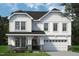 New two-story home boasts stone accents, a covered front porch, and an attached two-car garage at 680 Beacon Hill Rd # 52, Lillington, NC 27546