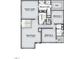 Upstairs floor plan features an owner's suite, two more bedrooms, and a spacious game room at 680 Beacon Hill Rd # 52, Lillington, NC 27546