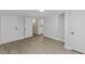 Unfinished basement space with multiple doorways, offering potential for customization at 806 Martin Luther King Jr Dr, Smithfield, NC 27577