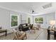 Inviting living room with a cozy seating area and large windows at 806 Martin Luther King Jr Dr, Smithfield, NC 27577