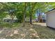Backyard with mature trees providing shade and privacy at 806 Martin Luther King Jr Dr, Smithfield, NC 27577