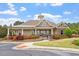 Attractive clubhouse featuring stone accents, manicured landscaping, and a welcoming entrance at 913 S South Bend Dr, Durham, NC 27713