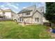 Expansive backyard with well-maintained lawn and mature trees at 1003 Red Sunset Dr, Apex, NC 27502