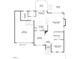 Detailed first floor floorplan layout of the house at 1007 Grandover Dr, Durham, NC 27713