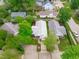 Aerial view of the home's roof and surrounding neighborhood at 102 Fairgrove Way Way, Cary, NC 27511