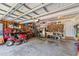 Spacious garage with ample storage, tools, and equipment at 106 Contender Dr, Clayton, NC 27520