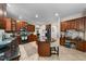 Bright kitchen with an island, and plenty of cabinets and counter space at 1204 Caribou Xing, Durham, NC 27713