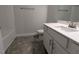 Bathroom featuring a white vanity, toilet, and tub at 1640 Pecan Drive # 44, Nashville, NC 27856