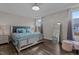 Calming main bedroom with a decorative ceiling, nice hardwood floors and elegant furnishings at 1816 Sandoval Dr, Durham, NC 27703