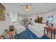Bright, open living area with hardwood floors and seamless access to kitchen and dining at 191 Enterprise Dr, Clayton, NC 27520