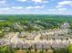 Aerial view of the community showing the lush trees, landscaping and beautiful homes at 201 Mayfield Dr, Apex, NC 27539