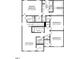 Detailed second-floor plan featuring primary bedroom, additional bedrooms, and laundry area at 215 Macon Lake Drive # 23, Apex, NC 27523