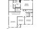 Second floor layout includes primary suite, flex room, and two bedrooms with attached baths at 223 Macon Lake Drive # 25, Apex, NC 27523