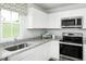 Beautiful kitchen with granite countertops, stainless steel appliances and white cabinetry at 256 Elyse Overlook Loop, Sanford, NC 27332