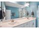 Bathroom featuring a double sink vanity, and tub/shower at 2919 Winter Crop Way, Apex, NC 27502