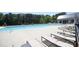 Community pool with lounge chairs and umbrellas, perfect for relaxation and summer fun at 2919 Winter Crop Way, Apex, NC 27502