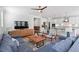 Open-concept living area with a kitchen and neutral decor at 2919 Winter Crop Way, Apex, NC 27502