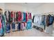 Large walk-in closet with plenty of hanging space for clothes at 2919 Winter Crop Way, Apex, NC 27502