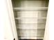 Interior of a closet featuring a wired shelving storage system and trim at 327 Bishop Ln, Sanford, NC 27330