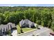 Stunning aerial view of home with well-manicured landscaping and lush greenery at 5009 Coe Hill Pl, Cary, NC 27519
