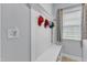 Functional mudroom area with custom built-in bench, storage, and coat rack at 5525 Garnet Meadow Rd, Knightdale, NC 27545