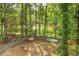 Private backyard with a hammock, surfboard, and a view of the lake at 6 Chelan Ct, Durham, NC 27713