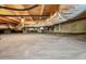 View of the crawlspace featuring sealed and insulated ducts, utilities, and vapor barrier ground covering at 608 W Godwin St, Dunn, NC 28334
