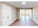 Hallway with view into living area and bedroom at 6715 Princeton Kenly Rd, Princeton, NC 27569