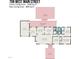 Detailed floor plan of the 1508 sq ft home, including bedrooms, kitchen, living room, and outdoor spaces at 708 W Main St, Carrboro, NC 27510