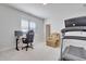 Bedroom featuring a desk, office chair, treadmill, and comfortable chair at 100 Highveld Ave, Chapel Hill, NC 27516