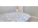 Cozy bedroom showcasing a floral-patterned duvet on the bed and light-colored walls at 100 Highveld Ave, Chapel Hill, NC 27516