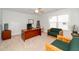 Office space with a ceiling fan, carpeted floors, and one window providing natural light at 112 Manning Way, Durham, NC 27703