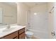 Bathroom featuring a tub and shower combination at 1175 Contessa Dr, Cary, NC 27513
