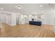 Spacious kitchen with a large island, modern appliances, and an open floor plan at 1306 Cricket St, Elon, NC 27244