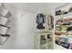 Organized walk-in closet with shelving and storage, offering ample space at 133 Pasadena Rd, Garner, NC 27529