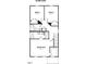 Second floor floorplan showcases a Primary suite, two additional bedrooms, a bathroom, a linen closet, and a staircase at 138 Yellow Jacket Rdg, Clayton, NC 27520