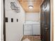 Convenient laundry room area with washer and dryer at 1414 Walter Bright Rd, Sanford, NC 27330