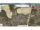 Aerial view of property and surrounding area, outlining the land and location at 1414 Walter Bright Rd, Sanford, NC 27330
