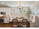 Eat-in kitchen and island offer plenty of room to host friends and Gathering at 1601 Glazebrook Dr, Wake Forest, NC 27587